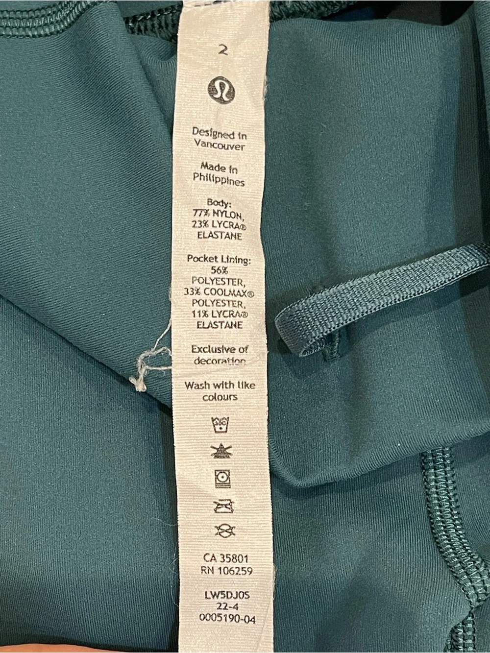 Like NEW Lululemon wunder train high rise tight leggings 28” size 2